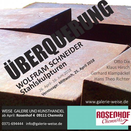 ÜBERQUERUNG. WOLFRAM SCHNEIDER. STAHLSKULPTUREN.